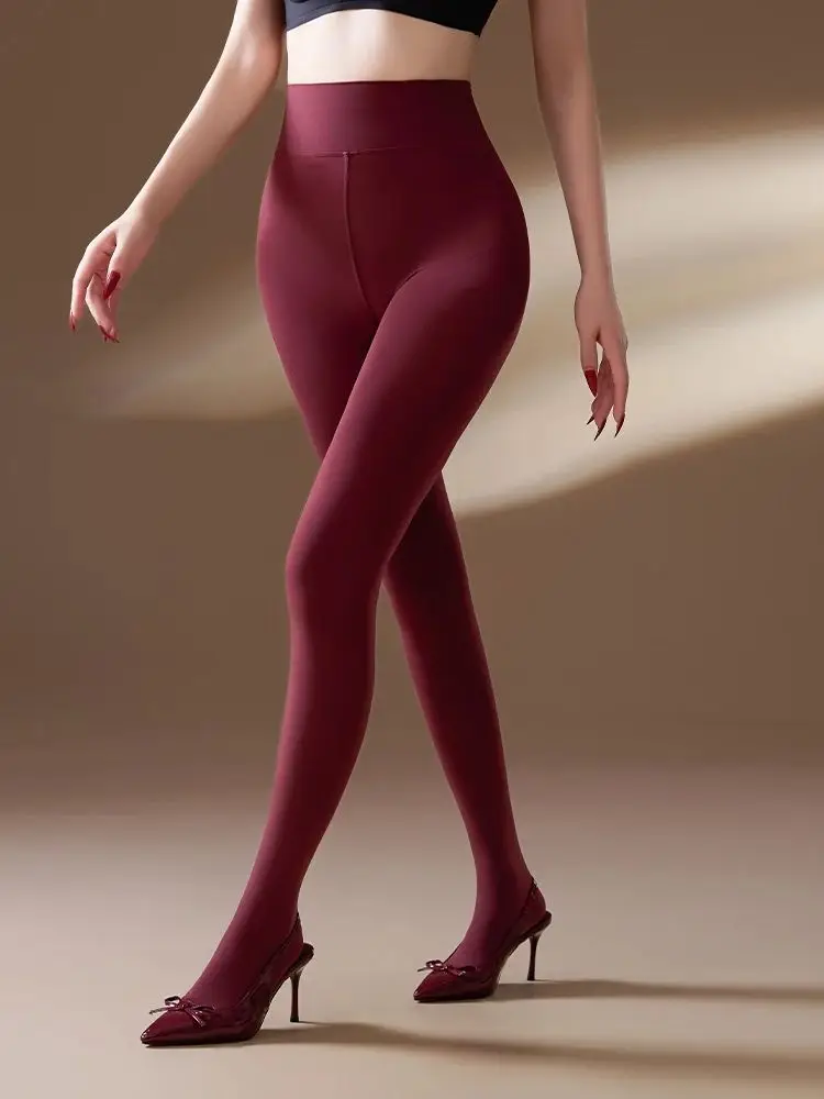 

110 г бархатные колготки с высокой талией и пуш-ап на бедрах, весенне-осенние леггинсы с закрытой промежностью, колготки Collant Strumpfhose, чулки, брюки