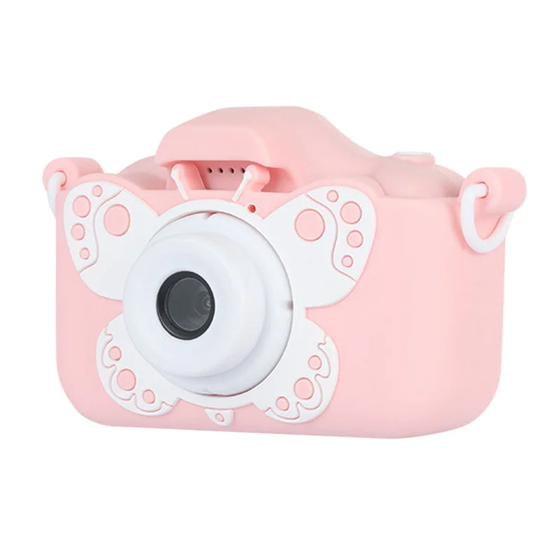 Mini Camera 2000W 32G Kids Digital Camera HD Camera Kids Educational Camera Toy Camera Boy Girl Gift Pink