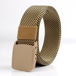 Maikun Outdoor Tactical Nylon Braided Belt Labyrinth Plastic Buckle Canvas Student Plastic Buckle Belt