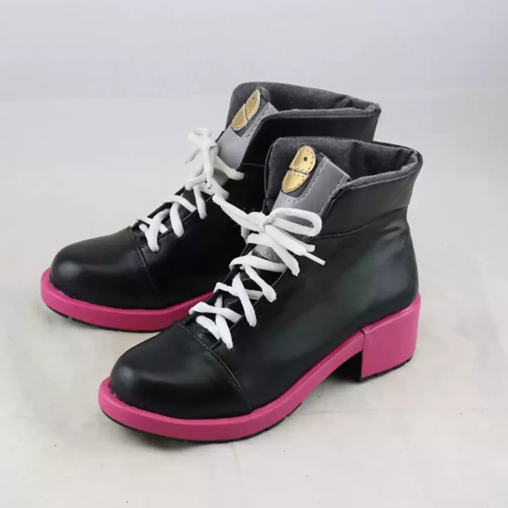 Game  Exusiai Cosplay Shoes Girl Pink Short Boots Women Casual Shoes Boots Sneakers Halloween Accessories Custom Shoes