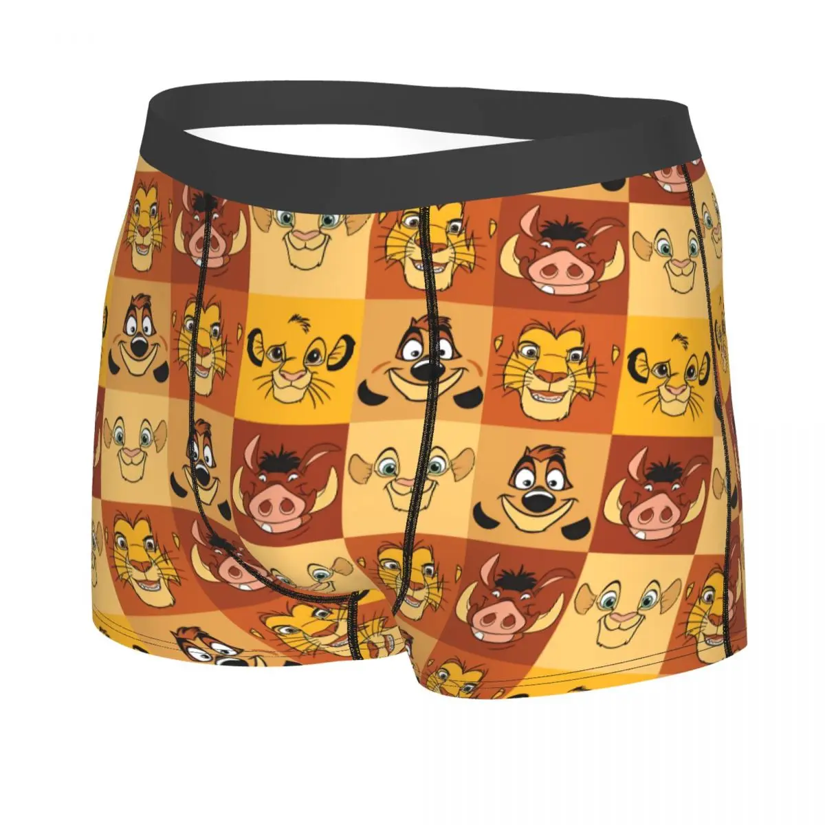 Calzoncillos tipo bóxer Retro con estampado 3D del Rey León para hombre, ropa interior Retro de dibujos animados de Simba, bragas, calzoncillos elásticos