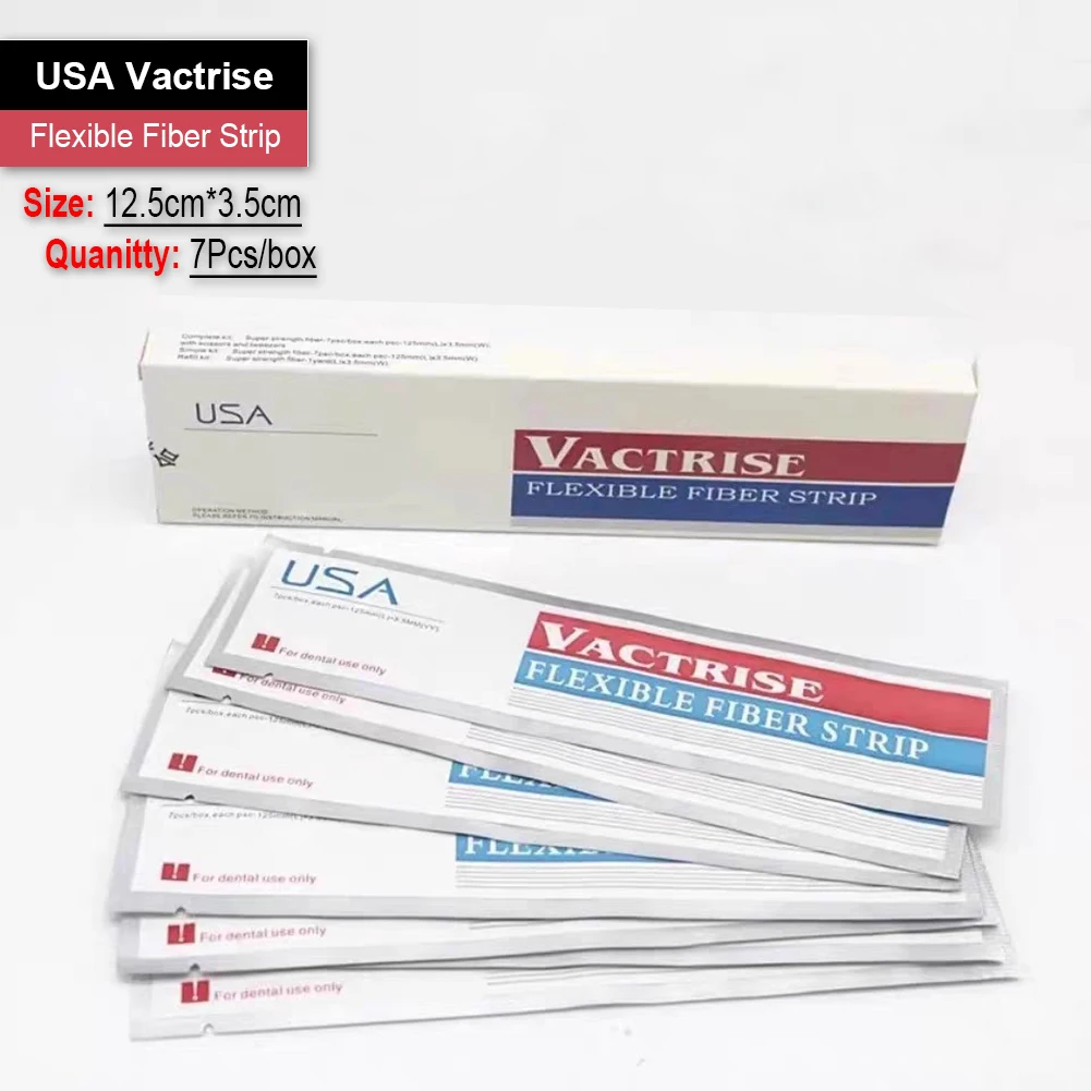 1/2 Box High Grade Dental Flexible Fiber Strips USA Vactrise Light Cure Glass Fiber Band Dentistry Orthodontic Teeth Fixation - Image 2