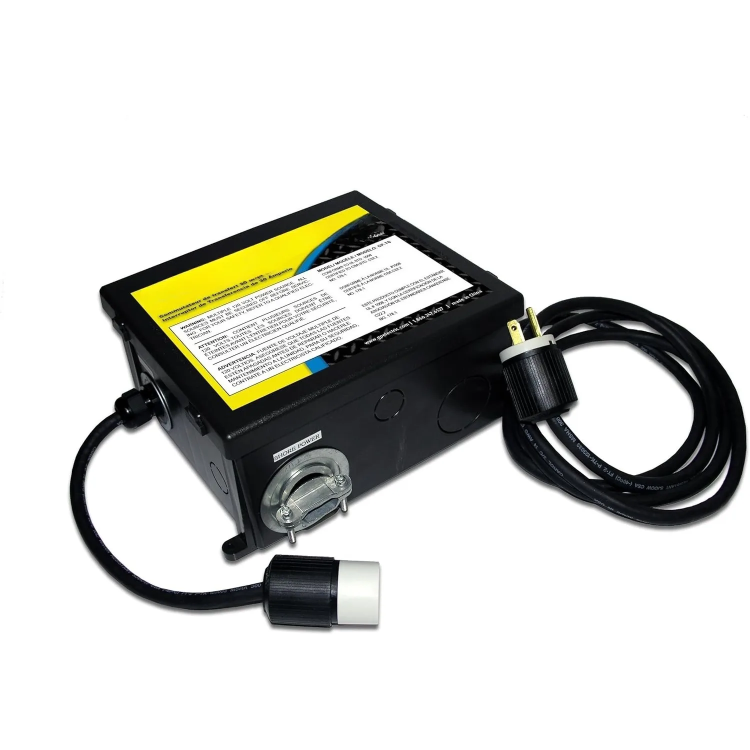 

GP-TS 30 Amp Pre-Wired Transfer Switch, Circuit Protected - Generator Transfer Switch with Built-in Inverter Cable