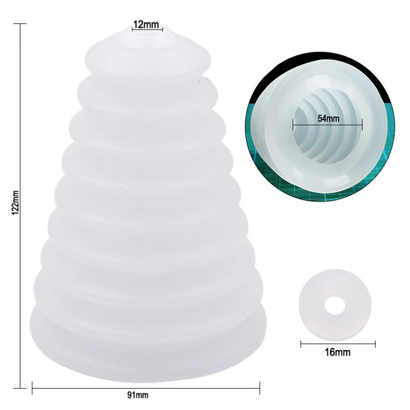 Dust Collector Dust Cover Rubber Washer White Accessory Dustproof Device Electric Drill Dust Cover High Quality