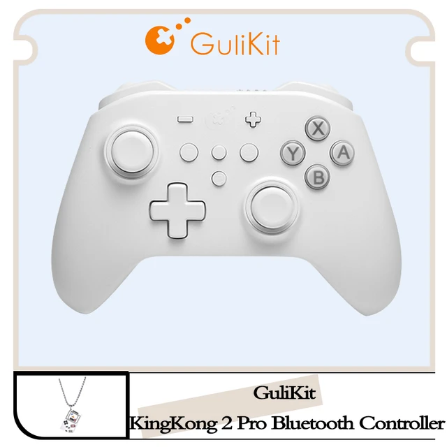 Gulikit-ビデオゲームコントローラーkingkong2プロ,Bluetooth付きワイヤレスコントローラー,白,Nintendo Switch,Android,iOS,Nintendo  Switch