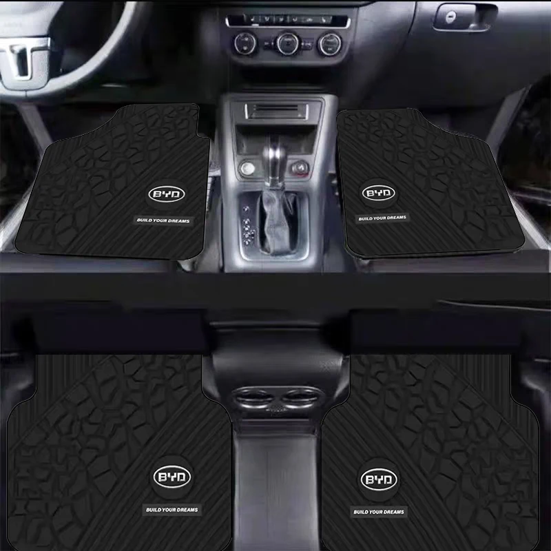 

Car Floor Mat Front & Rear Carpet Protection Cushion For BYD Atto 3 Act Seal Tang F3 E6 Yuan Song Plus EV F0 Qin Han Dolphin S6