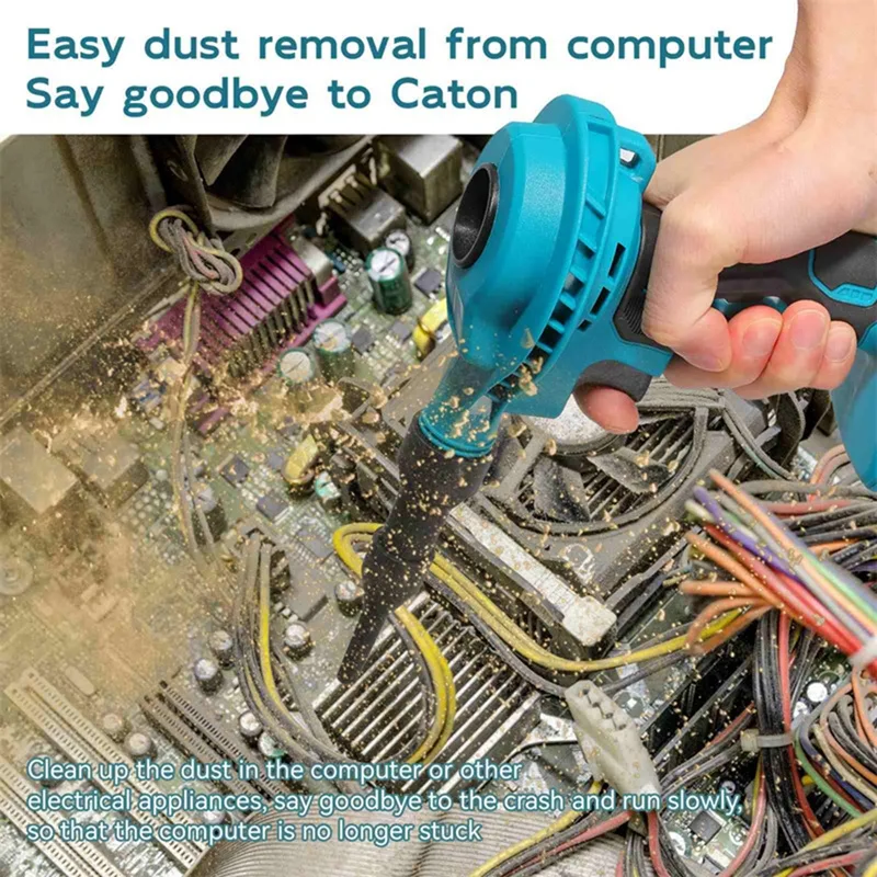 18V Cordless Air Duster Blower Electric Compressed Canned Air Computer Keyboard Cleaning for Battery-A73M