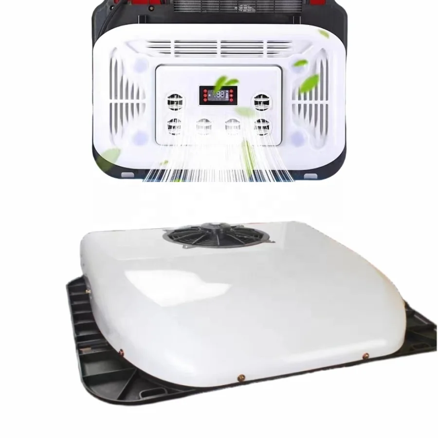 24 فولت شاحنة النائم وقوف السيارات برودة التيار المتناوب عدة سيارة 12 فولت ضاغط جرار كهربائي مكيف الهواء الكابينة للشاحنات #1