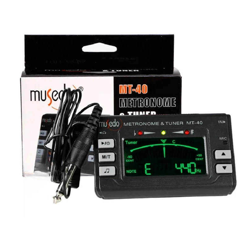Musedo MT-40 Professional Precision LCD Guitar Metronome Tone Generator Guitar Tuner