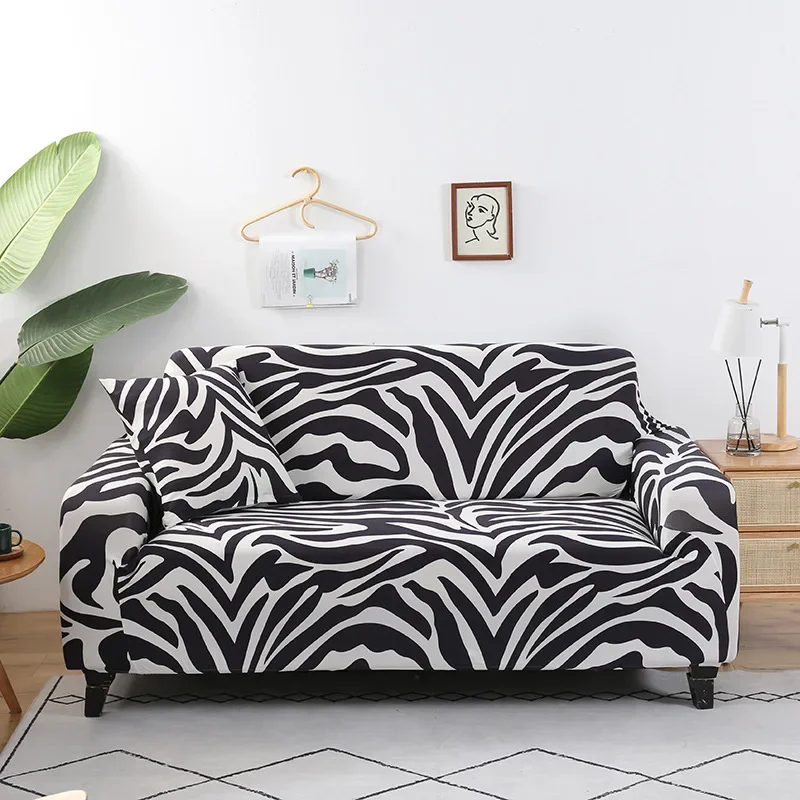 Sofa Elastic Sofa Expandable Zebra Particle Shell and Single Sofa Shell for Salon