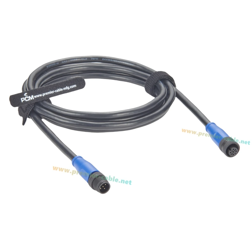 NMEA 2000 Backbone Drop Cable Marine Grade IP67 M12 5 Pin Thread Male to Female Extension Cable For Garmin Lowrance Simrad B&G