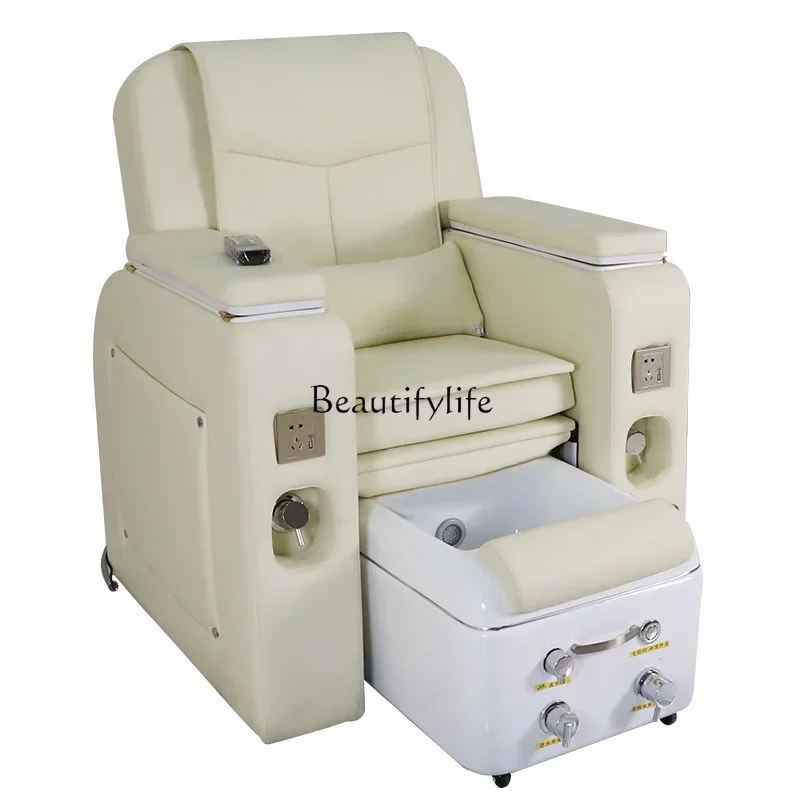 Nail Beauty Sofa Foot Beauty Chair massaggio elettrico massaggio ai piedi multifunzionale Flat sdraiato tatuaggio ricamo divano per ciglia