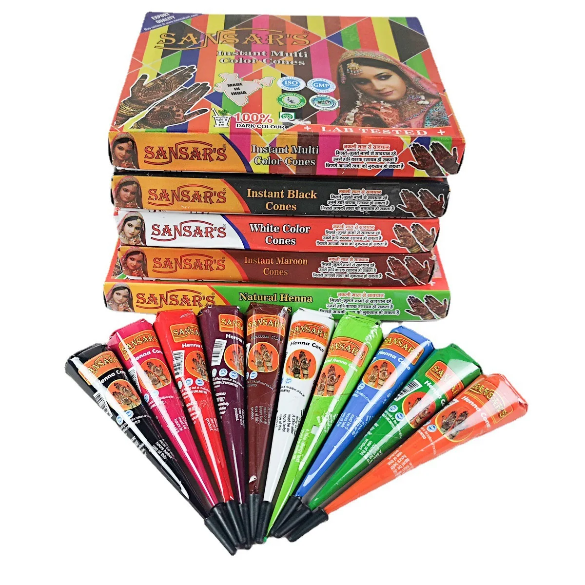 

12Pcs Pure Natural Organic Brown Henna Cream, Brown Henna Tattoo Cream, Temporary Tattoo, Henna Tattoo Cream Semi-permanent