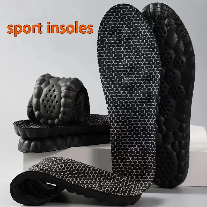1 Paar/2 Paar elastische Einlegesohlen für Schuhe, Herren-Sportschuhe, Einlegesohlen, Fußmassage, weiche Schuhpolster, atmungsaktiv und bequem, für den Außenbereich