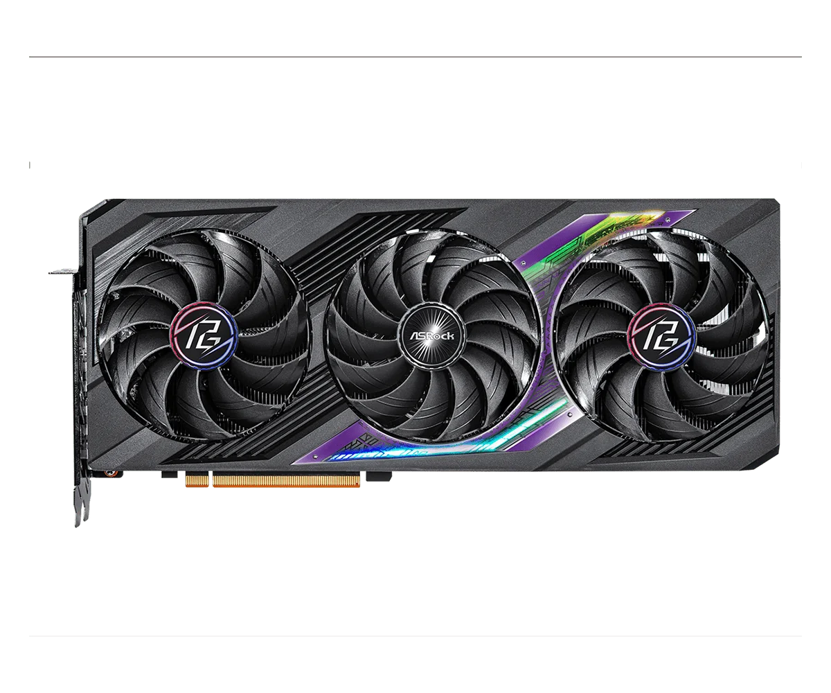 ASROCK RX 7800XT PG 16GO Graphics Card Support AMD RX 7800 XT 16GB GDDR6 256bit 2x8pin 2254 MHz/19.5 Gbps Triple Fans Desktop