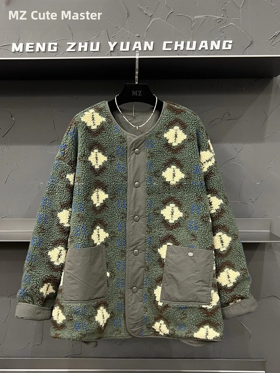 

Элитная уникальная двусторонняя куртка из овечьей шерсти для мужчин и женщин, большие размеры, 300 пушистых единиц, осенне-зимнее теплое утолщенное пальто