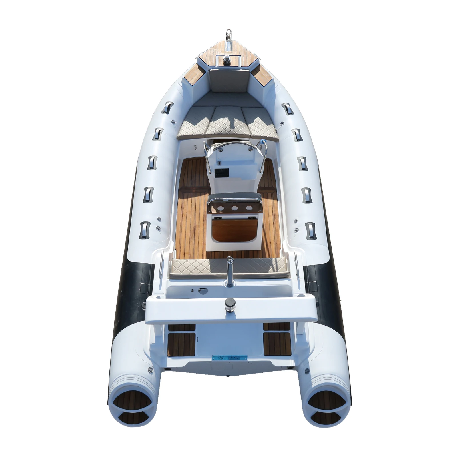 Picture 3: Orca 1.2mm Jet Sailing PVC Rib Boat Center Console Inflatable Bateau for Lake Fishing Outboard Engine Power Type