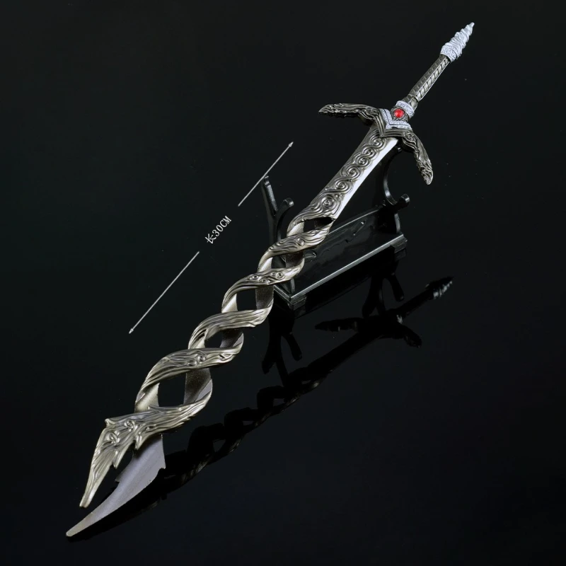 30 cm Eldenn Game Perifere Jacht Goddelijk Gebed Greatsword wapens Model Katana Speelgoed Mes Metaal Ambachten Ornamenten Cadeau voor Jongens