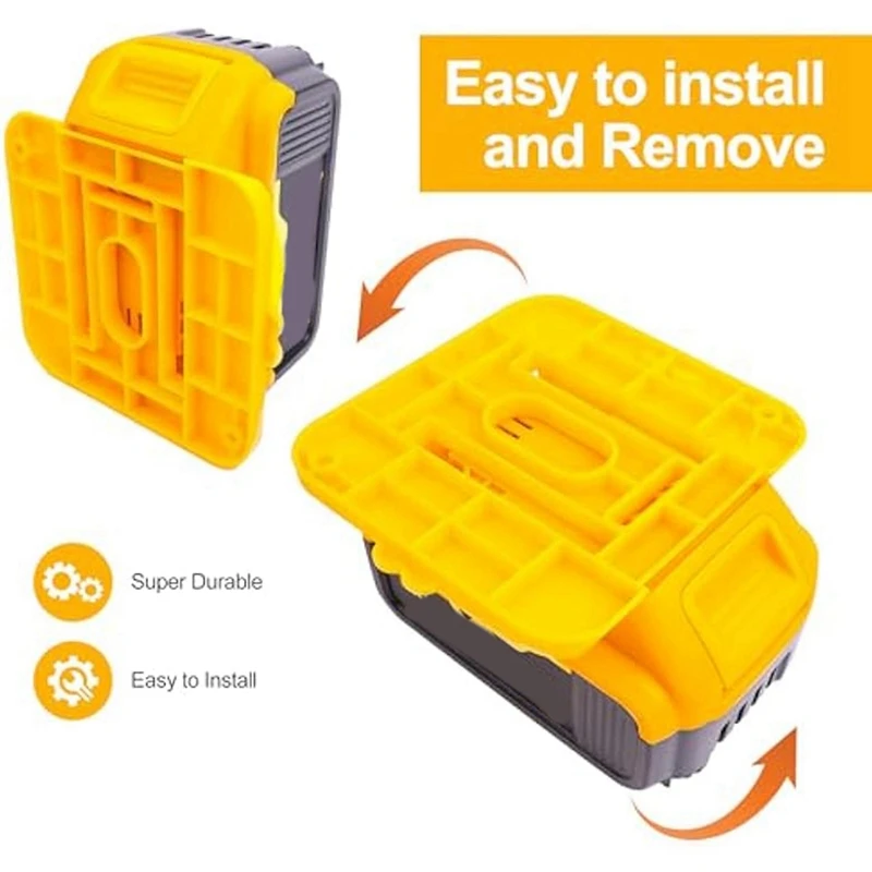 12Pack Battery Holder For Dewalt 20V Battery Mounts Dock Holder Fit For DCB200 DCB201 DCB202 DCB203 DCB204 W/24 Screws