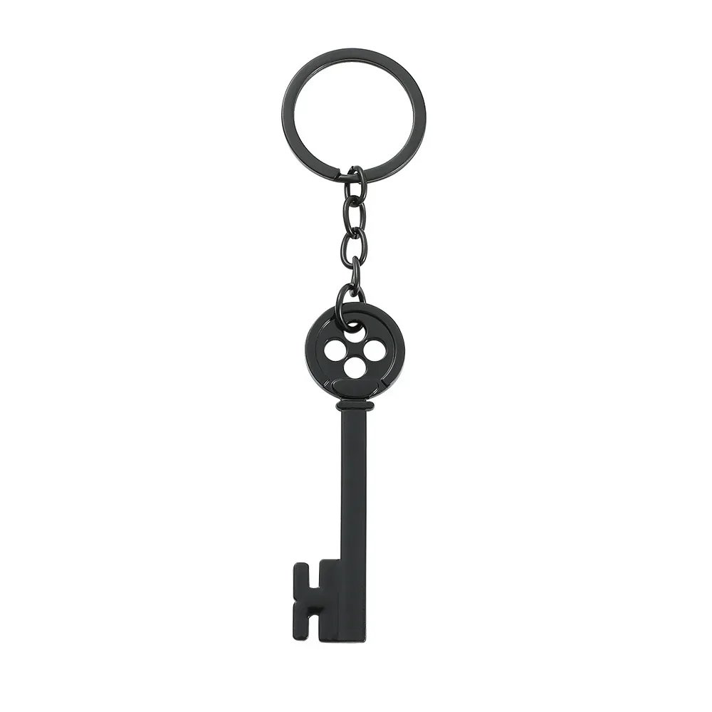 Black Key Key Chains Classic Anime Movie Key Pendant Keychain for Women Men Kids Fans Keys Holder Collection