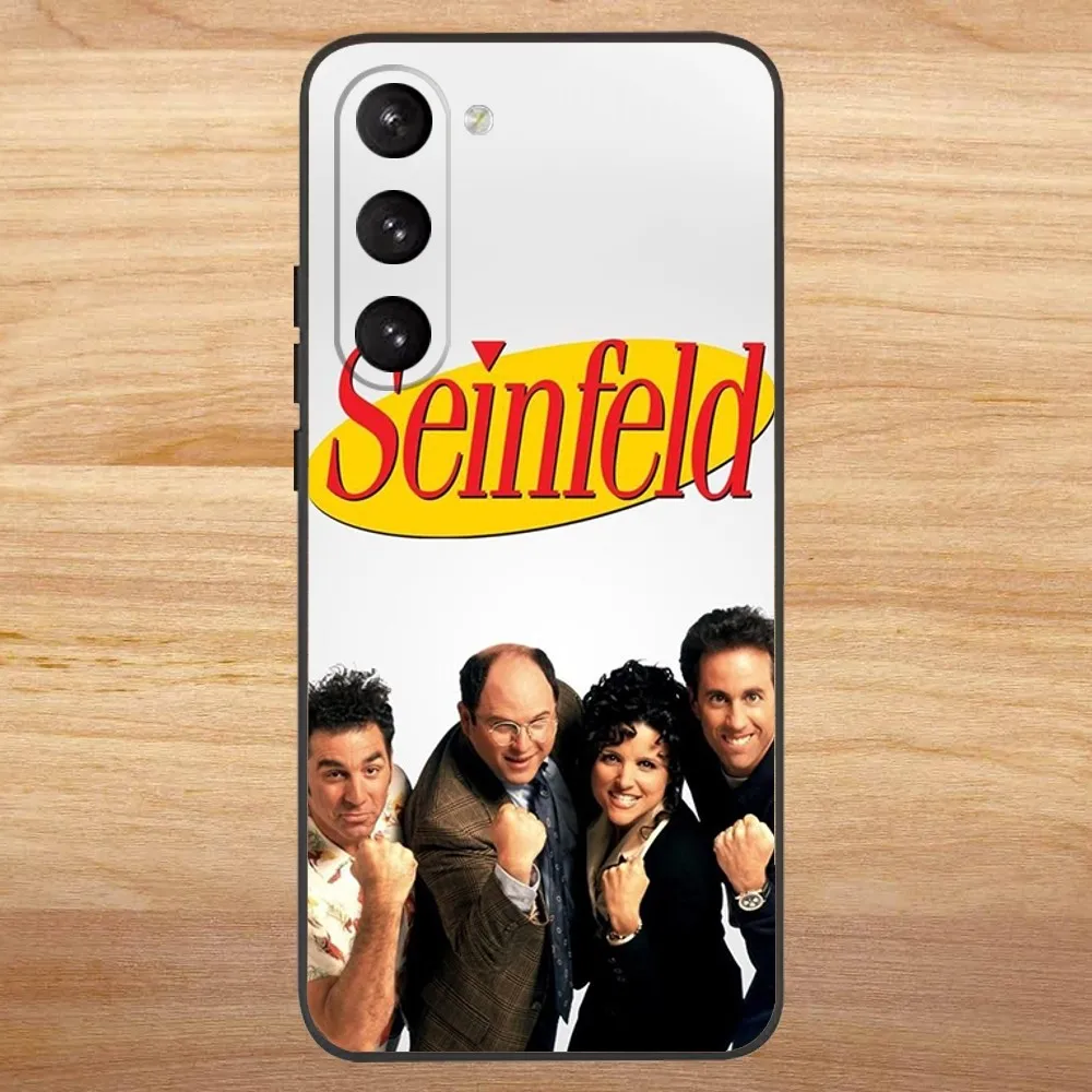 Comedy Seinfeld Phone Case For Samsung S23,23,22,30,21,10,9,Note20 Ultra,Lite,Ultra,5G,Plus,FE,Black Soft Case