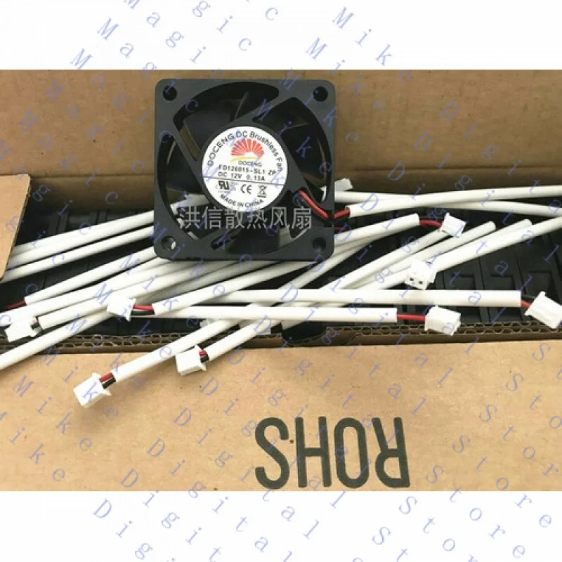 

UU 1 шт. бесщеточный бесшумный охлаждающий вентилятор постоянного тока FD126015-SL1 ZP 12 В 0,13 А 6 см