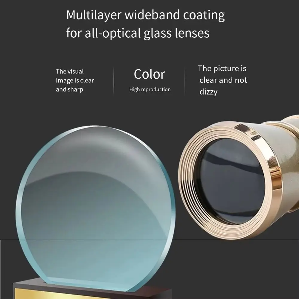 Binoculares Metálicos 3X Portátiles – Telescopio HD para Conciertos
