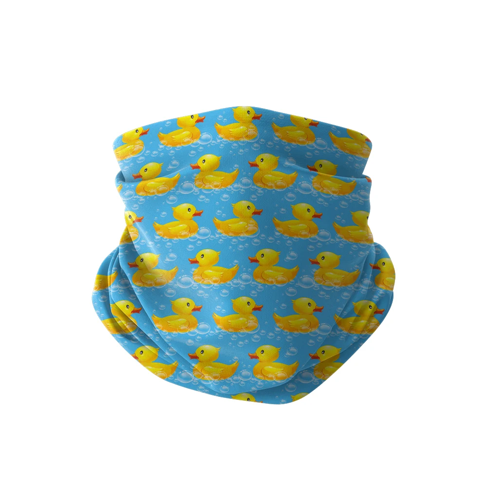 3D Yellow Duck Bandana Women Seamless Balaclava Buffs Cartoon Neck Scarf Windproof Sun Protection Cycling Fishing Face Mask