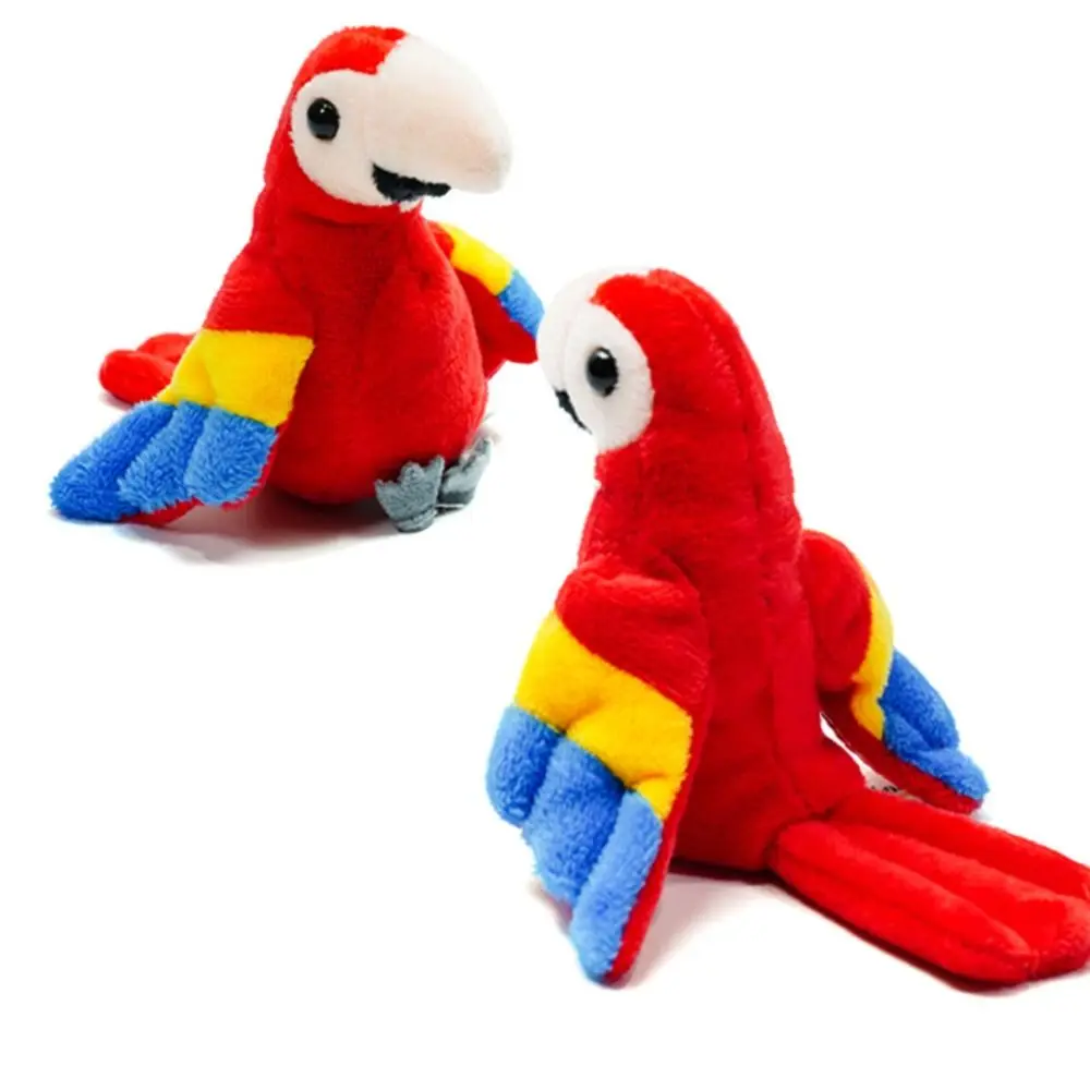 Peacock Owl Bird Finger Puppet Stuffed Animal Storytelling Parrot Finger Simulation Kawaii Animal Hand Puppet Interactive