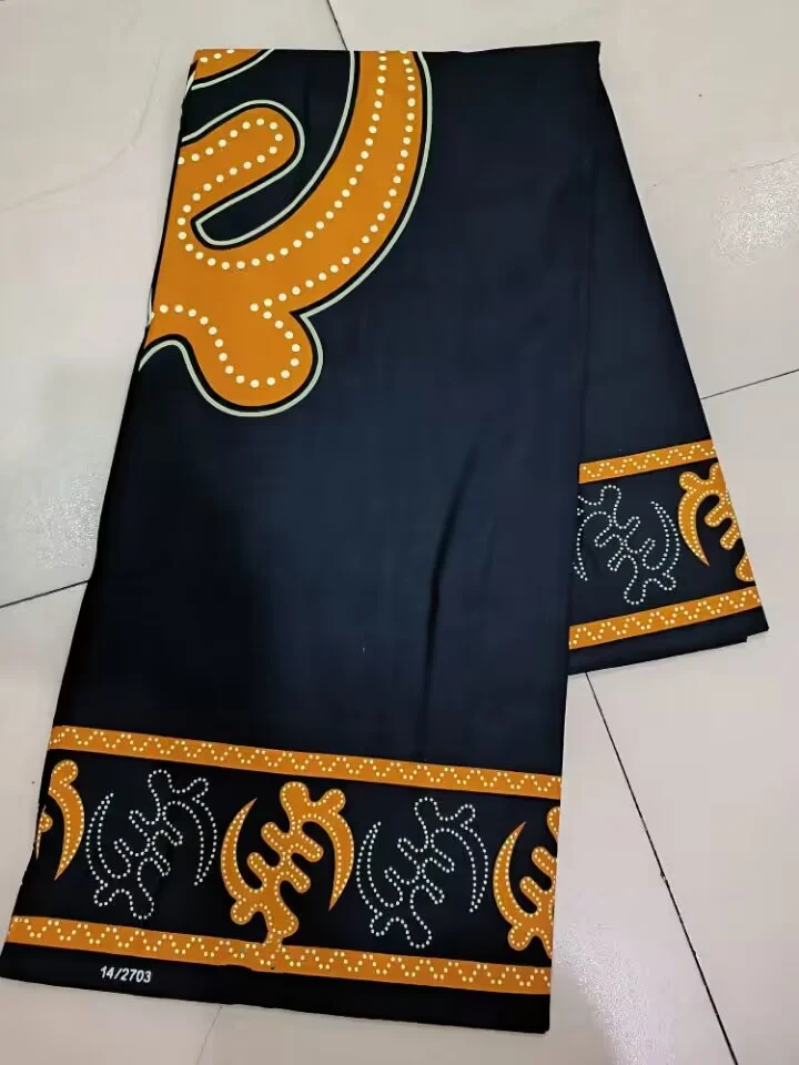 100% cotton Ghana Nigeria Style Most popular Veritable African Wax Real Fabric 6 yards High Quality Ankara Prints wax Material