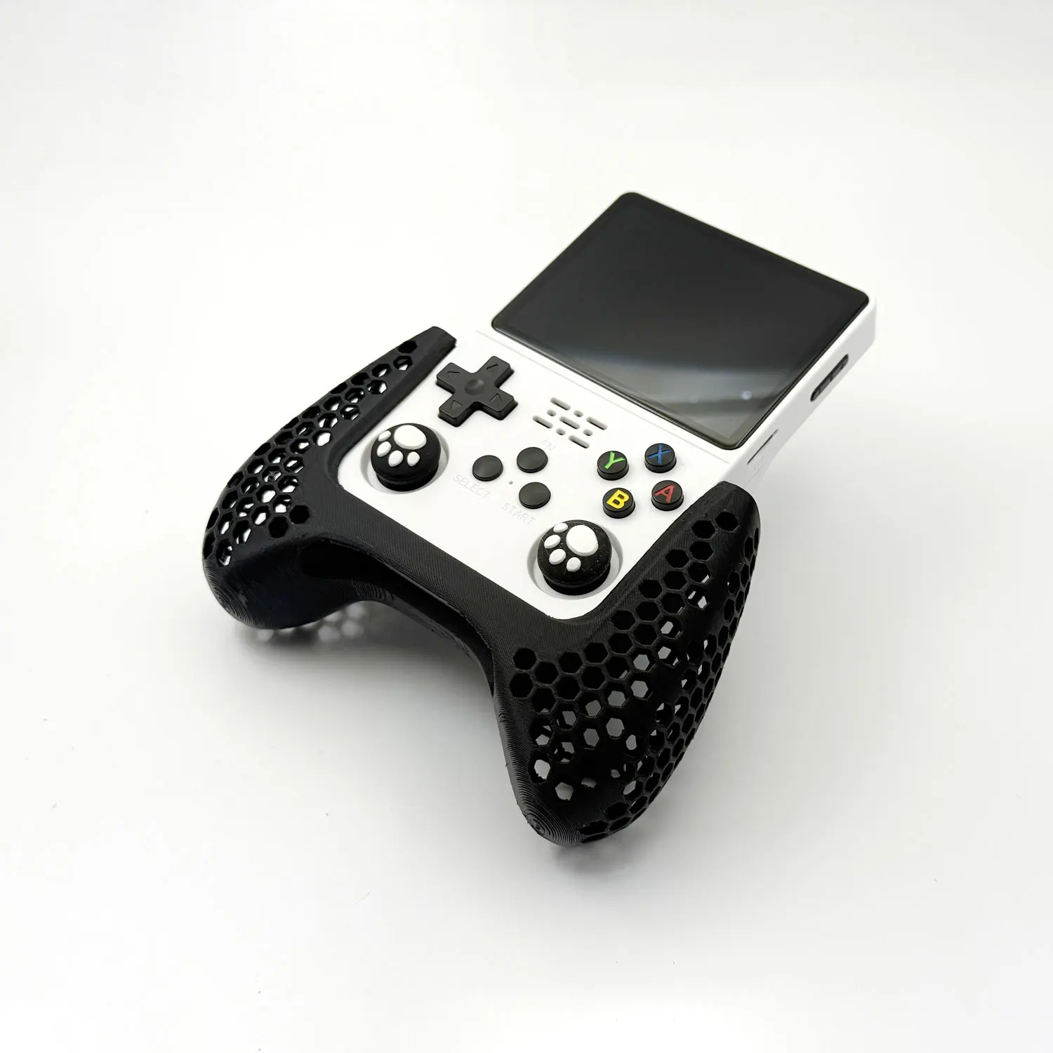 3D Printed Grip For R36S Console DIY Ergonomic Grip Handle R36 S Accessories Hollow Honeycomb Design More Comfortable Controller