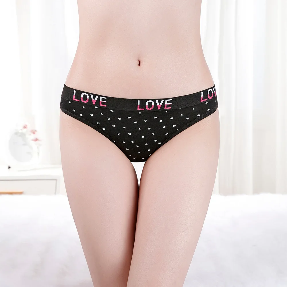 Ladies Cotton Thong Panties Women Underwear Sexy G-string Female Underpants Comfortable Pantys Lingerie Tangas 5 pcs/lot