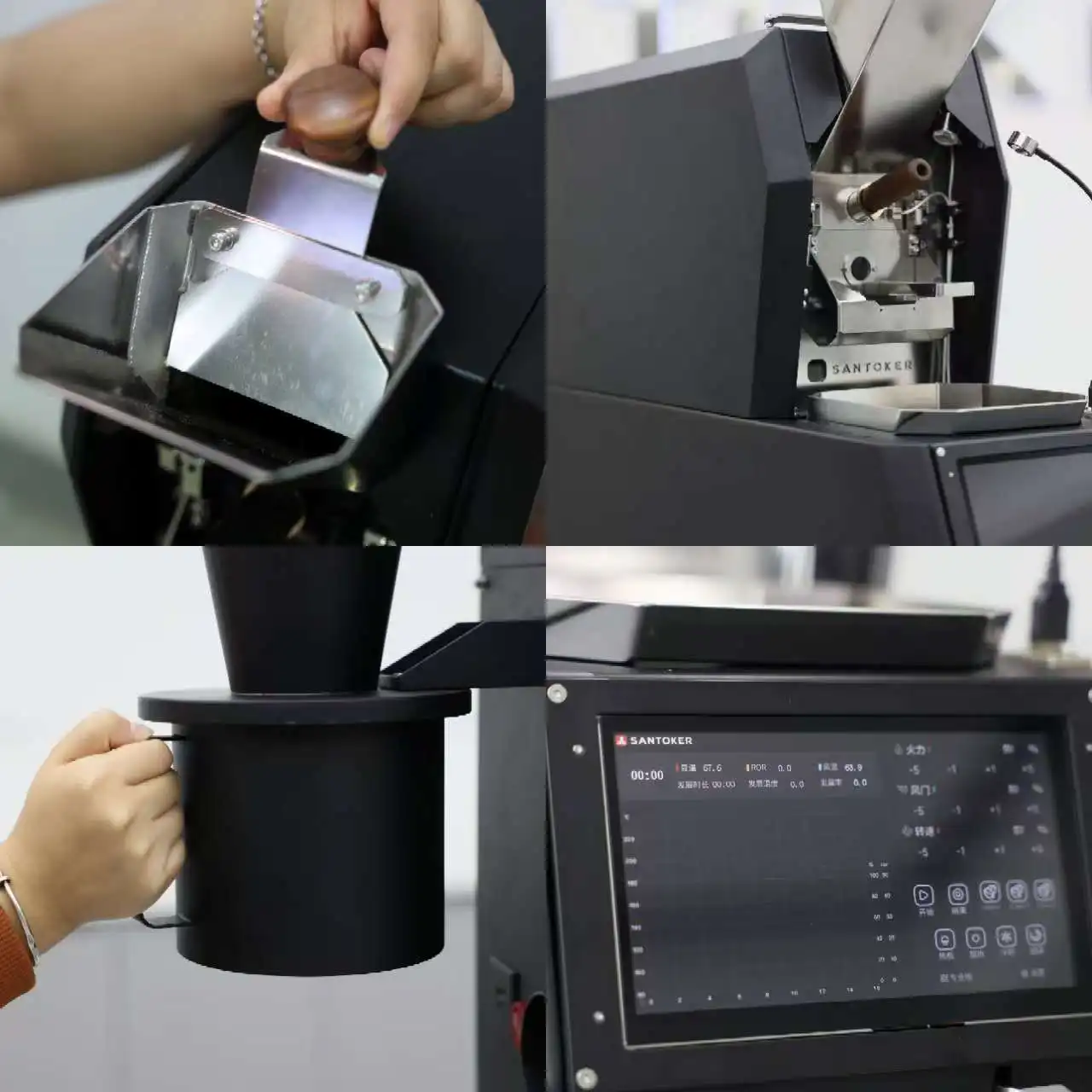 Wintop Professional High Quality 1kg Roaster Commercial Coffee Roaster Suitable For Coffee Shop