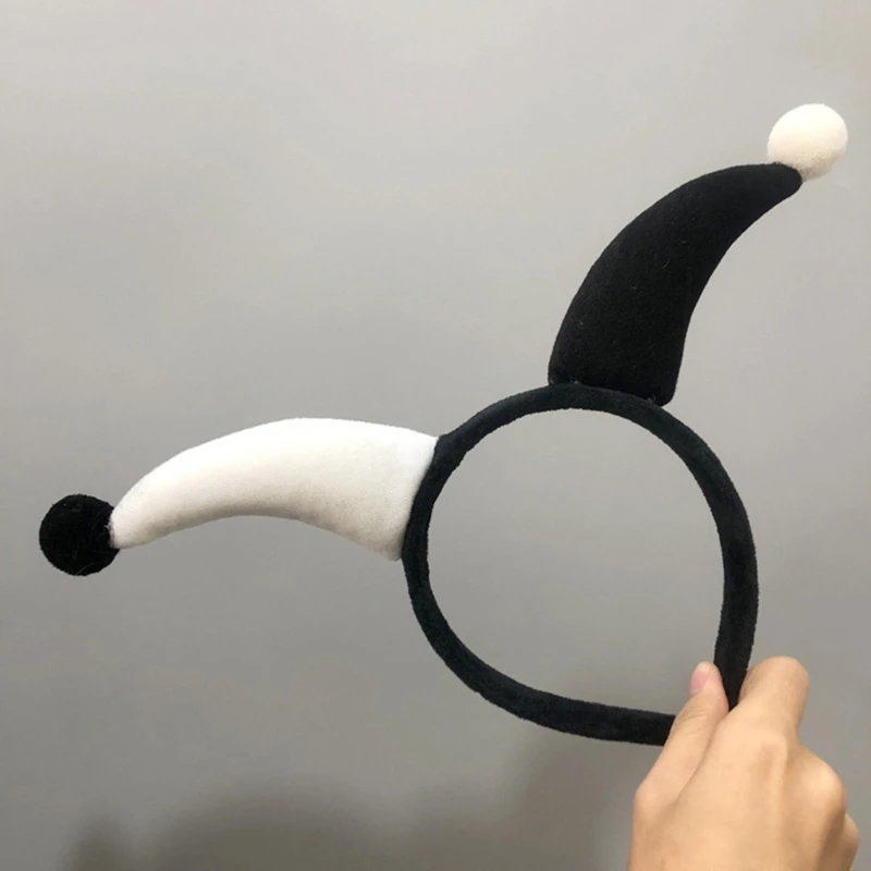 652f festival circo longo demônio chifre bandana cabelo mal argola cosplay traje palhaço mágico acessório para menina