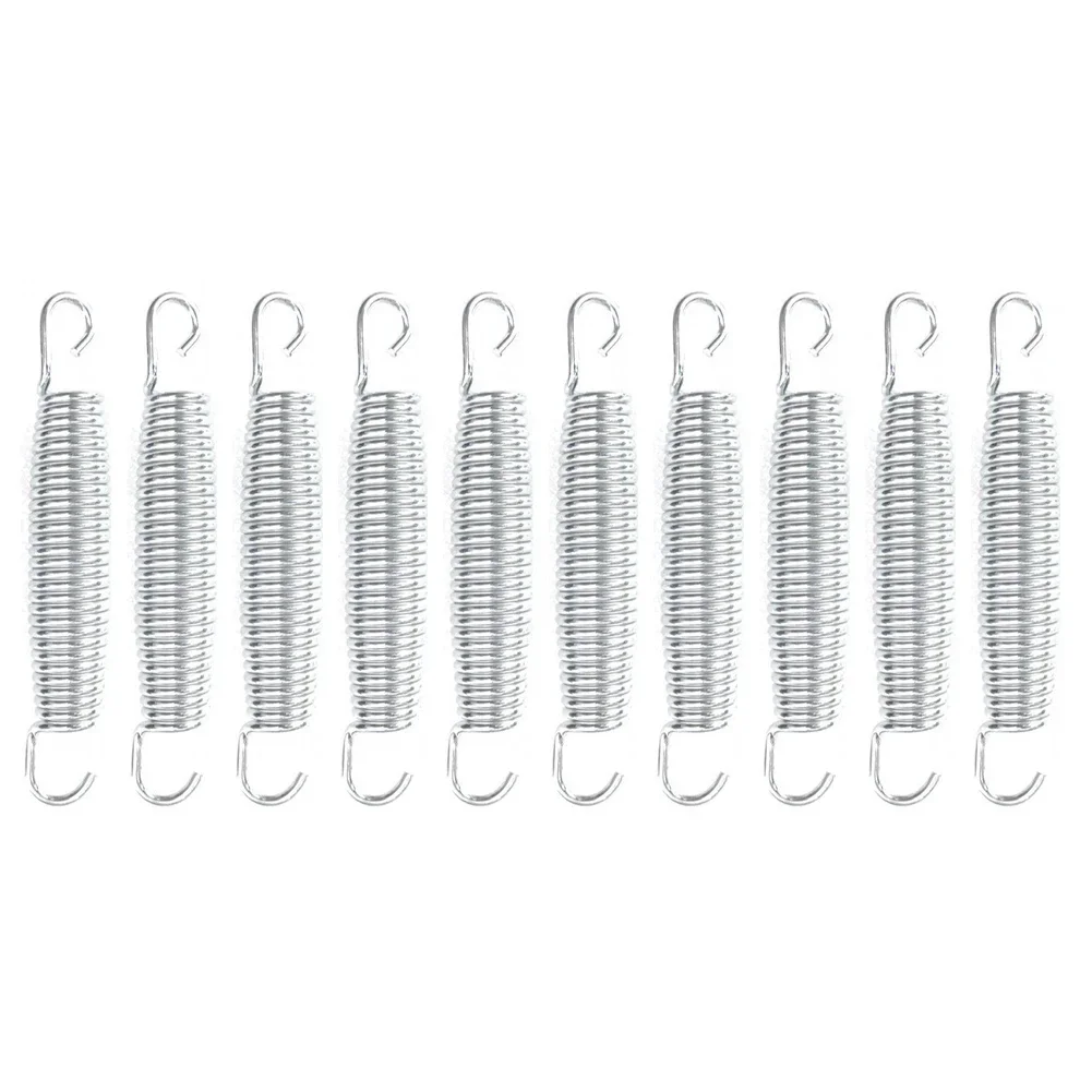 10Pcs Trampoline Springs Springs Stainless Steel Trampoline 10x Galvanised Heavy-Duty Kit No. 70 Carbon Steel Parts