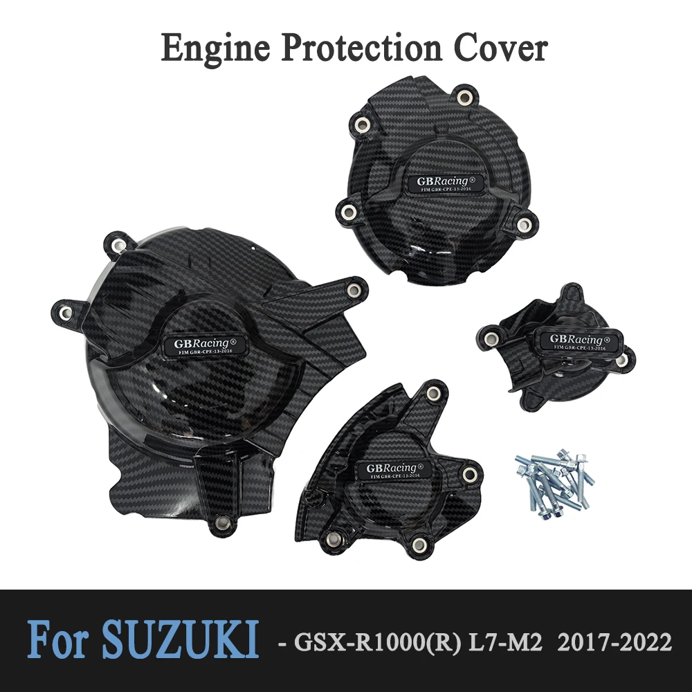 

For SUZUKI GSX-R1000 (R) L7-M2 GSXR1000 2017 2018 2019 2020 2021 2022 GBRacing Motorcycle Engine Protective Cover Set