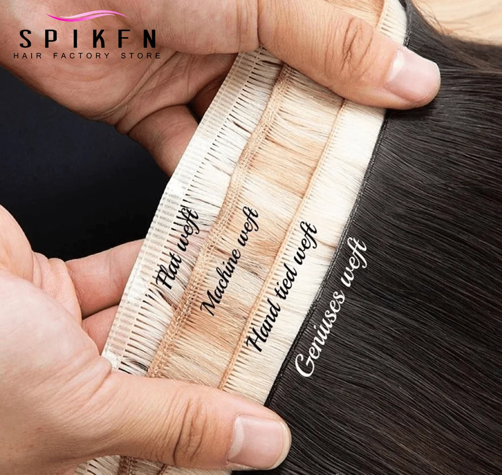 العسل شقراء الشريط لحمة مسطحة وصلات شعر بشرية خياطة في حزم شعر طبيعي مفرود الحرير شعر مسطح ينسج مخصص 3-7 أيام