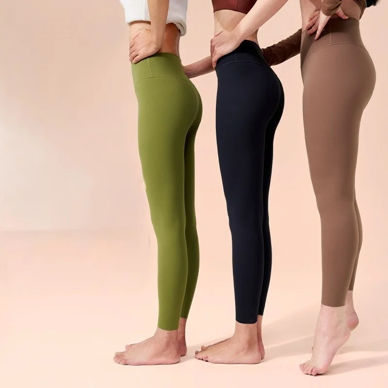 ヨガパンツ グリーン レディース ポルカドット柄 クロップド丈 ライトグレー ストライプ柄 プリント フリース素材 シェイプアップ スクワット対応 幾何学模様 断熱 保温 ヒップアップ ルーズフィット