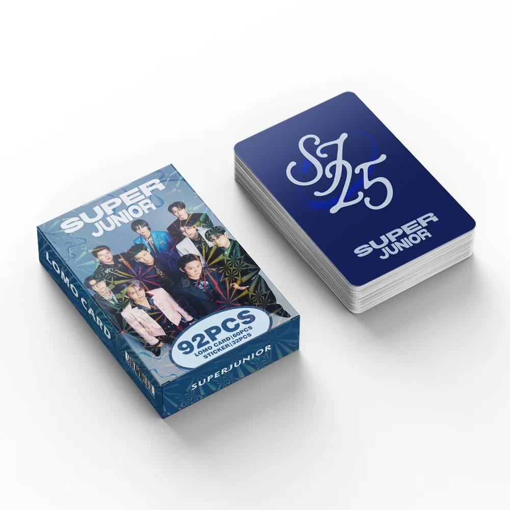 92Pcs/Set SUPER JUNIOR New Series Lomo Cards And Stickers LeeTeuk HeeChul Yesung DongHae SiWon RyeoWook KyuHyun Fans Gifts