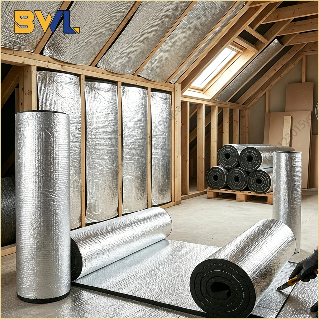 5/10MM Thermal Insulation Soundproof Mat Heat Barrier Foam Roll Home Wall Floor Door Acoustic Noise Reduction Warm Keeping Panel