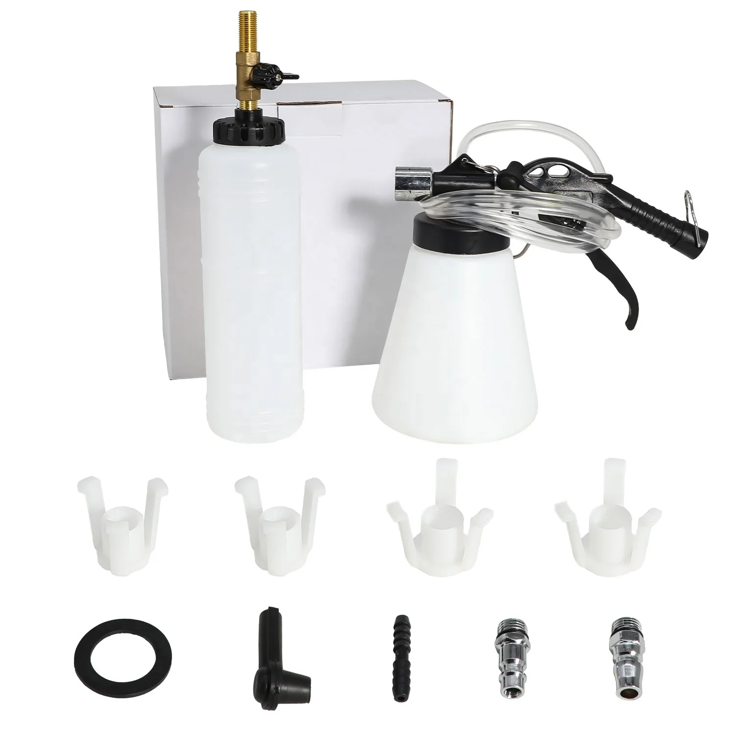 

Pneumatic Vacuum Brake and Clutch Fluid Bleeder Pump Tool Kit Oil Replacement Kit