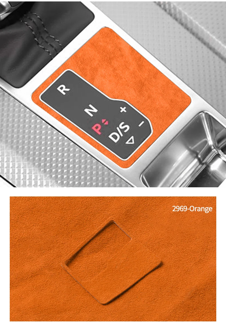 Für Audi C8 A6 A7 S6 S7 Sport Auto Ändern Getriebe Panel Rahmen Trim Aufkleber Aus Alcantara Innen Tuning Zubehör – Detail 10
