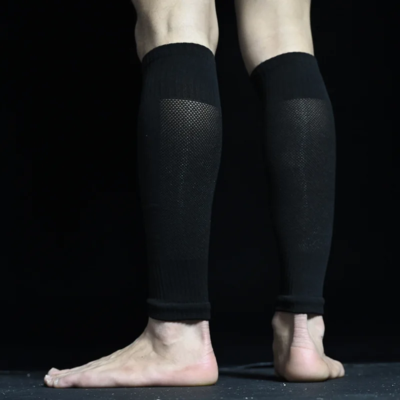 Neue Fußballsocken Schienbeinschoner Beinschutz Herren Damen Sportärmel Laufenärmel