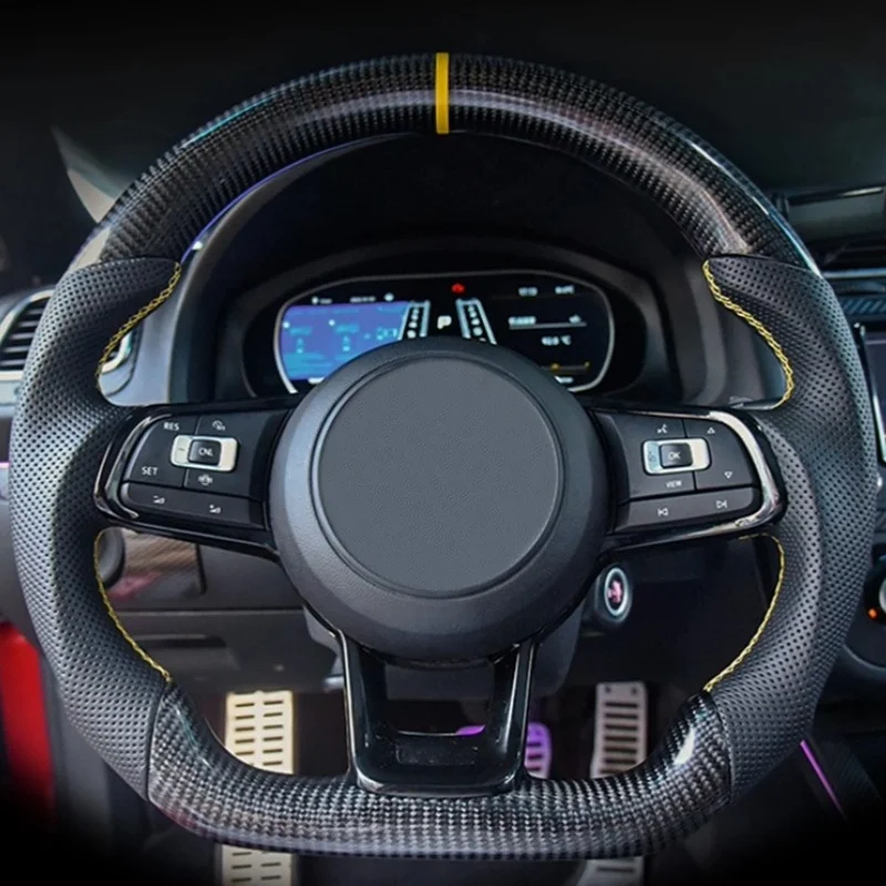 

For Volkswagen VVW CC Golf Lavida Sagitta Magotan Polo GTI Tiguan Passat DSG Upgrade R8 Carbon Fiber Steering Wheel