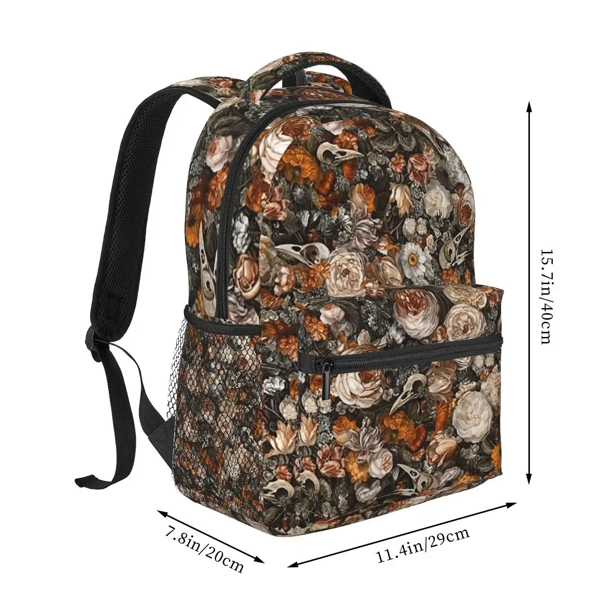 Baroque Macabre Backpacks Boys Girls Bookbag Students School Bags Cartoon Laptop Rucksack Shoulder Bag Large Capacity