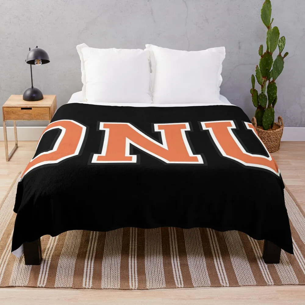 

onu college font Throw Blanket Cute Blanket Personalized Gift Anti-Pilling Flannel