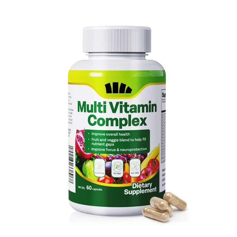 Women's Multivitamin Complex with Collagen Proteins Hyaluronic Acid & MSM 60 Capsules Beauty Supplement for Skin Hair & Nails