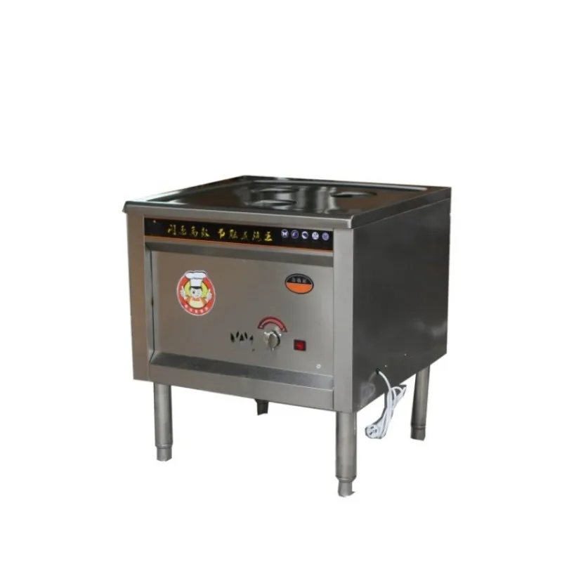 

Коммерческая электрическая пароварка из нержавеющей стали с двумя отверстиями для приготовления булочек, супов, пельменей и жареных булочек