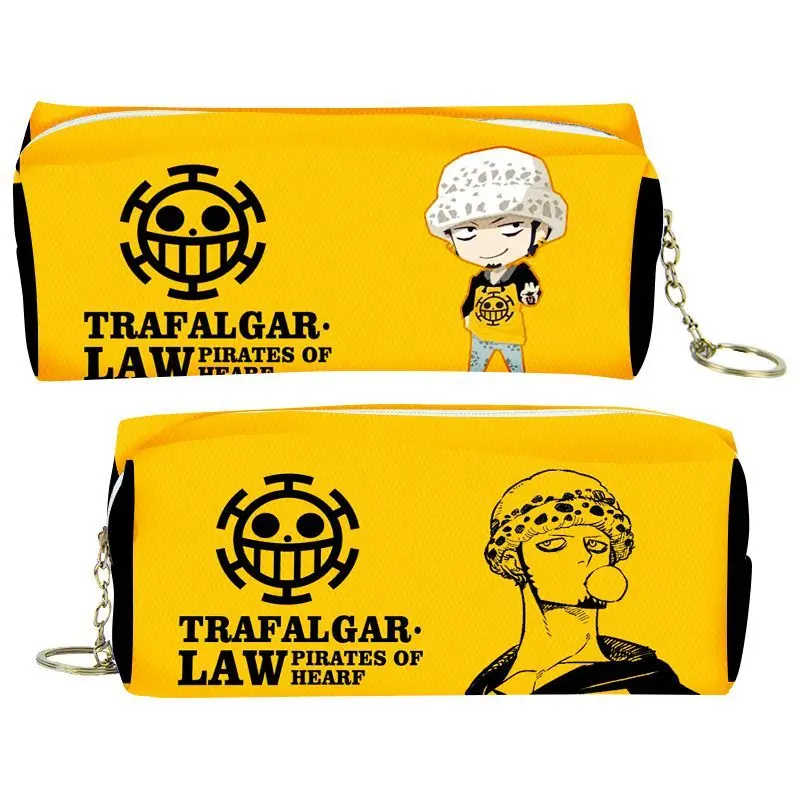 One Piece Monkey D. Luffy Portgas D. Ace Sanji Cartoon Niedliches Federmäppchen für Studenten, praktische Federmäppchenbox mit großem Fassungsvermögen – Detail 5