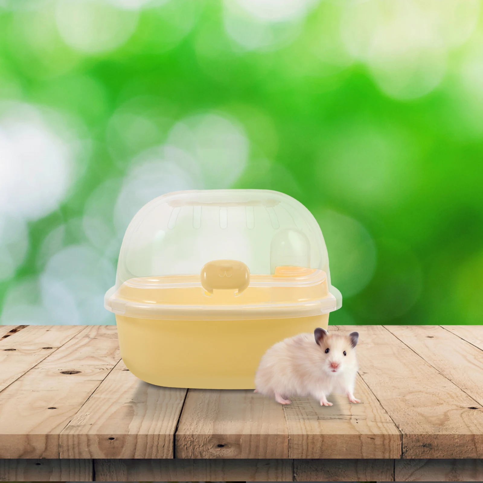 

Portable Hamster Travel Cage Small Animal Outdoor Carrier Transparent H Design Rat Carrier Pet Habitat View Safe